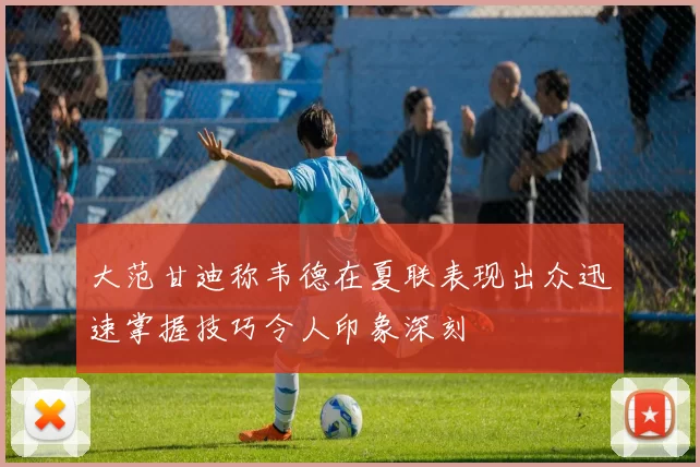 大范甘迪称韦德在夏联表现出众迅速掌握技巧令人印象深刻